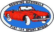 Logo Registro Nazionelae Fiat 124 Sport Spider